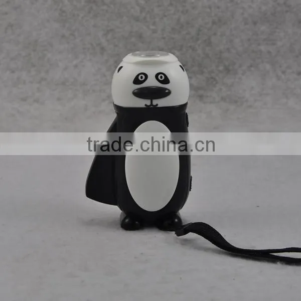 Cartoon Hand Crank Dynamo Flashlight