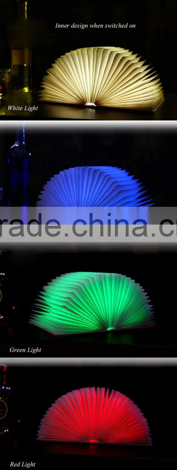 Creative Home Decoration Book Shape LED Night Light /Nursery Night Light
