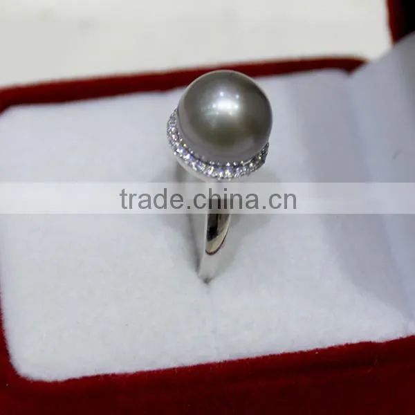 nature pearl price round sea pearl price wholesale pearl ring real 925 silver ring