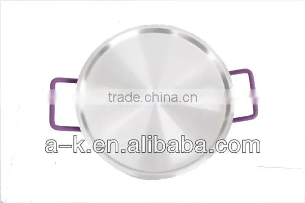 Purple aluminum cookware set for sale / cooking pot
