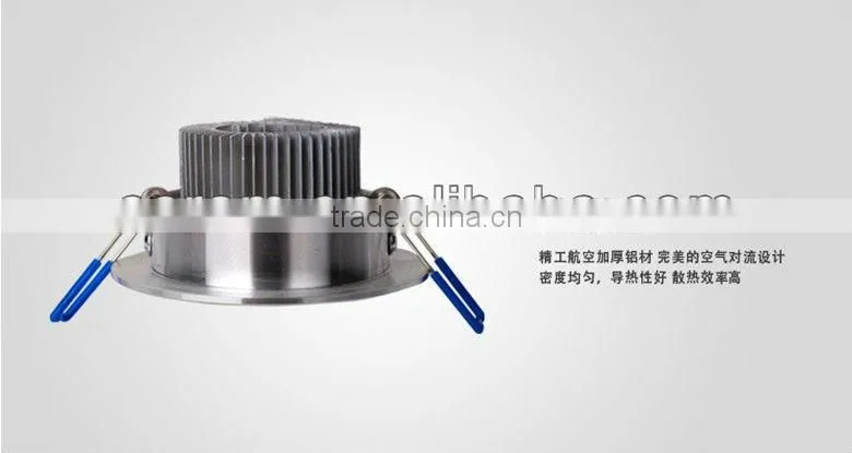 Brush Aluminum High Power 5*3W 15W 220V Gimble Recessed Dimmable Square Led Celling Light 10w led downlight
