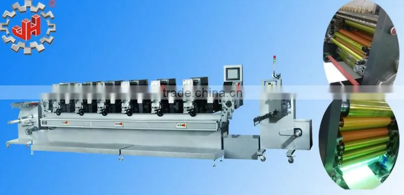 JH-300 6 color fabric rotary printing machine Intermittent self-adhesive trademark printing machine