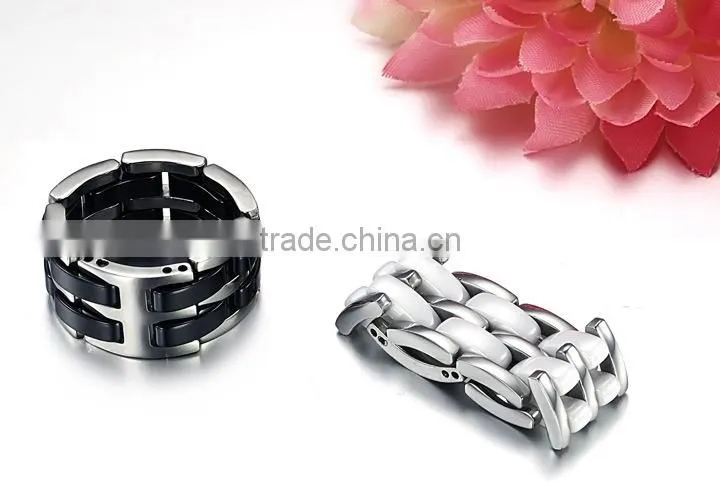 Brand Men Ring Ceramic Ring Made With Ceramic & Stainless Steel