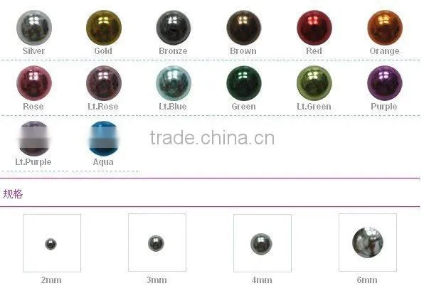 korean quality hot fix half round,iron-on half round mixed color