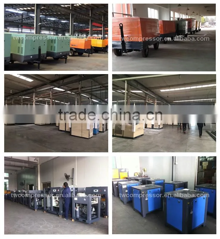 GHH air end electrical power wind cooling 45cfm screw air compressor
