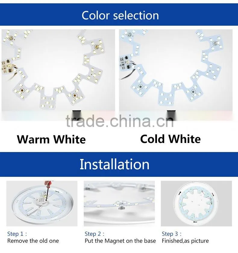 AC220V Direct Drive Voltage Protect 10W 18W 24W LED Aluminum Panel PCBA Plate for Ceiling Light Replace