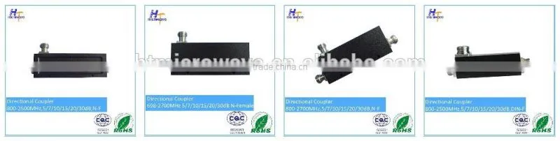 Microwave component directional coupler 5/7/10/15/20/30/40dB 698-2700MHz N type