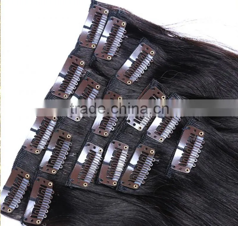 wholesale brazilian hair clip in hair extension natural hair extensions