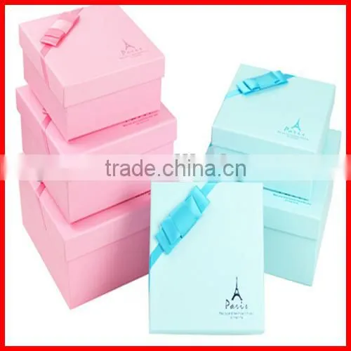 Paris Excellent Various Colorful Pure Square Small Cute Gift Box Wholesale