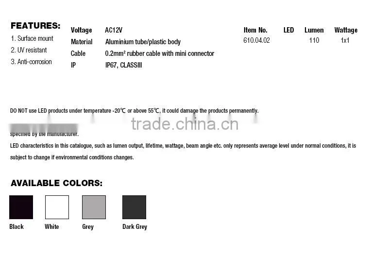 led garden light/solor garden spot light for outdoor use ,aluminium material