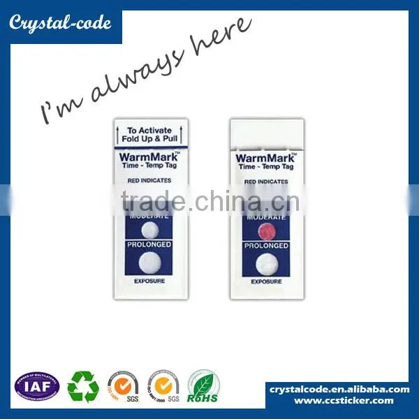 High quality record printing temperature change label