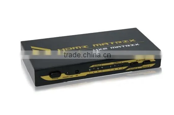 Excellent 4x2 HDMI Matrix Switch HDMI Switcher Support HDMI 1.3b Mini HDMI Matrix