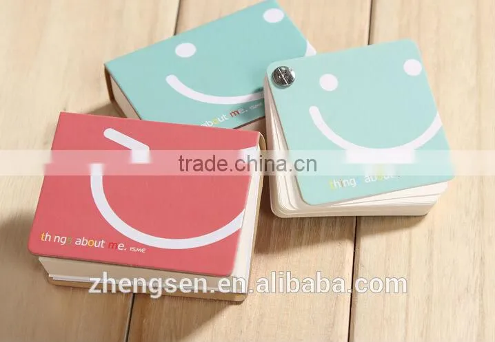 memo pad with different smiling for 2014 hot stationery