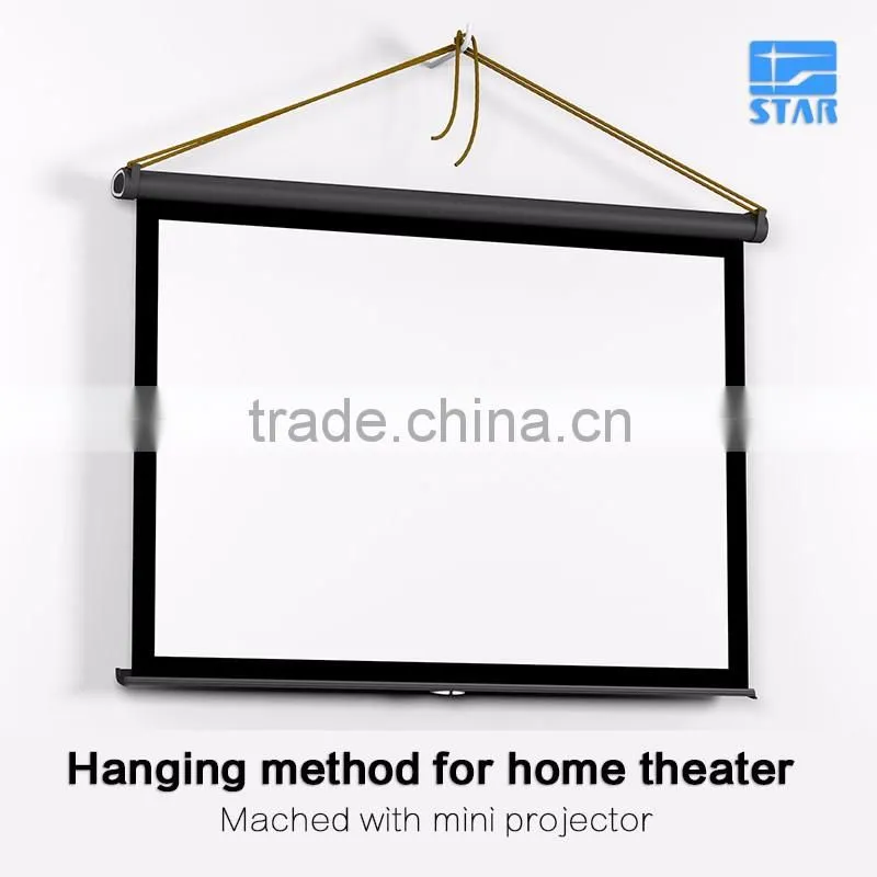 High End H40 40 inch 16:9 Portable Outdoor Foldable Hanging / Desk / Table Projector Screen, mini pull up screen
