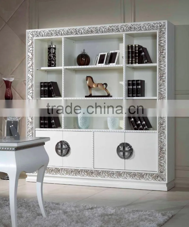 living room furniture frech stlye furniture wooden desktop bookcase for sale