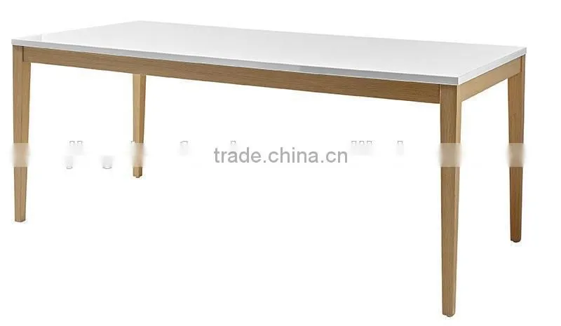DT- 4073 4 seater modern white wooden dining table