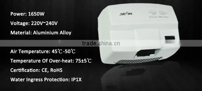Infrared Sensor Switch High Speed ss Hand Dryer