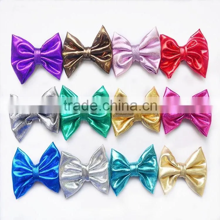 New Hot Sale!! 12*10cm shiny hair bowfor chirdren hair decoration