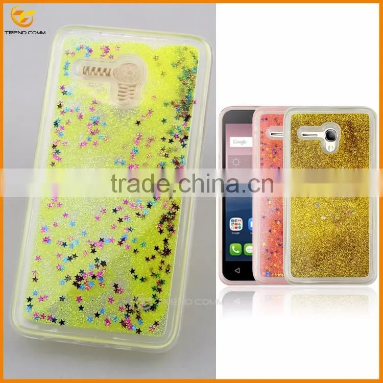 wholesales glitter liquid cover case for Alcatel pop 3 5.5