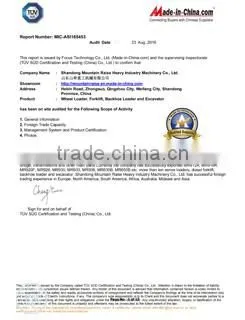 Made in China Earthmoving Mini Wheel Loader With Various Attachments