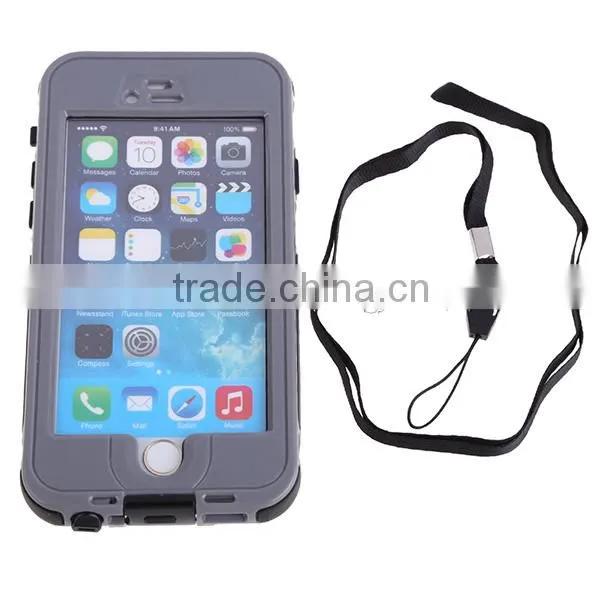 Dirtproof Shockproof Waterproof Cell Phone Case for iPhone 6 Fingerprint Access Case