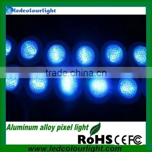 dmx rgb Aluminum alloy pixel light for building decocation