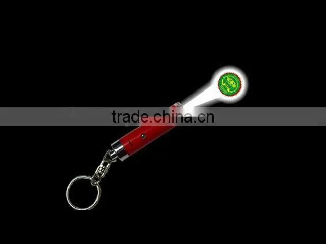 led keychain torch light with projector,led keychain