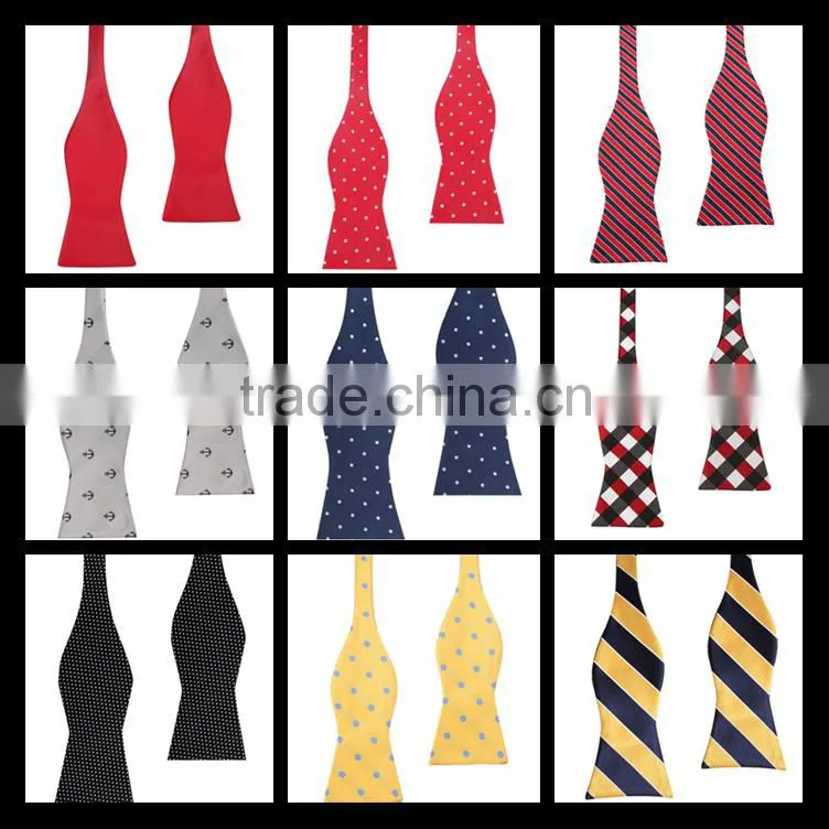 Wholesale men silk woven bow ties