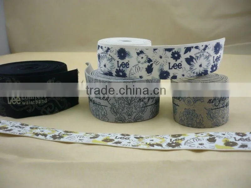 fashion silk printed ribbon for garments