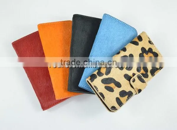 New arrival fashionable horsehair mobile phone case cover for Samsung S4 i9500 with card slot OEM