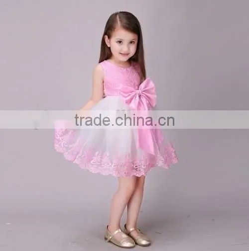 2016 top quality baby one piece girls party dresses Europe stylish latest party wear dresses for girls