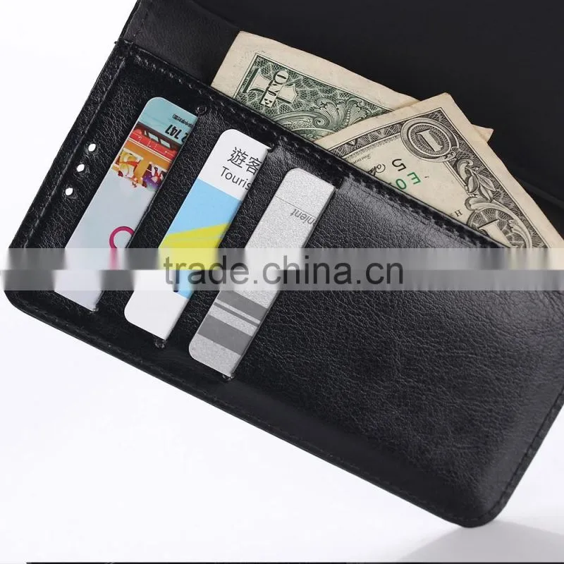 For Samsung Galaxy S6 Wallet Case Pu leather case with Card Slots and Cash Compartment Flip Cover with Kickstand Feature