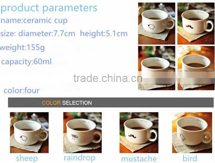 Hotsale beautiful design and workmanship ceramic tea cup in cheap price
