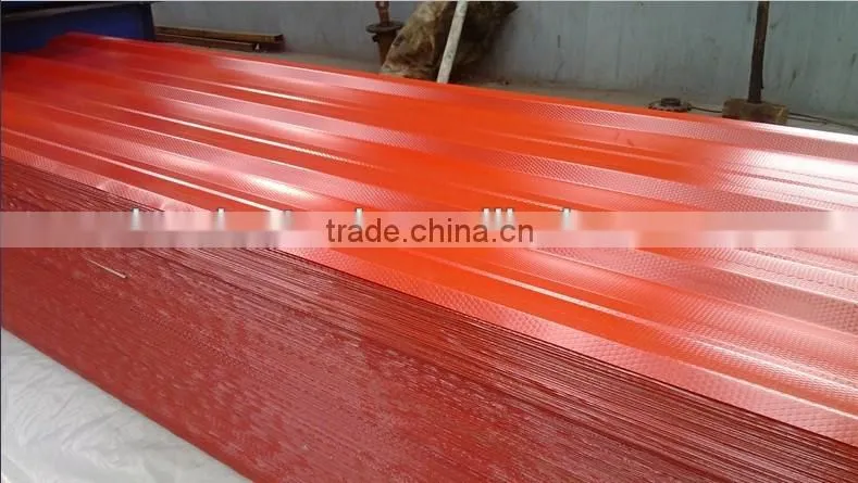 embossed corrugated roofing sheet; embossed ppgi; diamond embossed ppgi coil or sheet exported to Nigeria