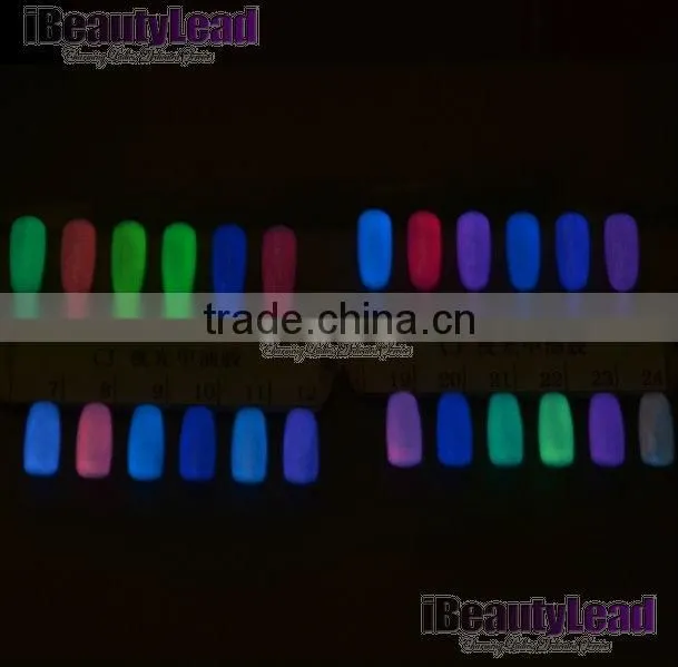 nail gel-neon uv gel glow in dark nail polish 24 colors for choose