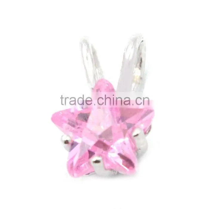 New Design Gemstone Charms, Designer Silver Charms, silver five pointed star pendant