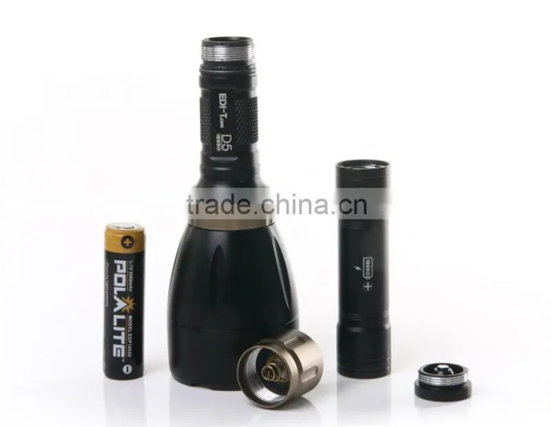 EDI-T D6 300-Lumens 5000-7000K Waterproof LED Flashlight for Diving