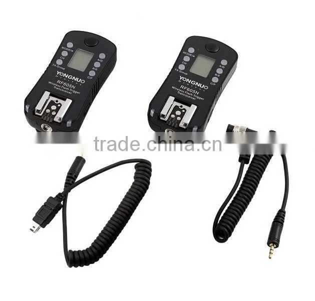 Yongnuo RF605N flash trigger with lcd display for Nikon D4, D3x,D800E, D800, D700,D610, D600, D7100, D7000, D90