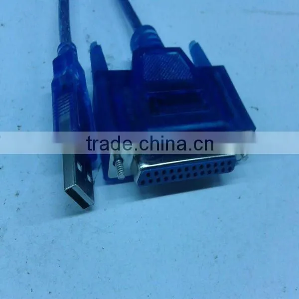 mini size 9/25 pin to usb 2.0 Serial RS232 Cable DB9/DB25 port Adapter