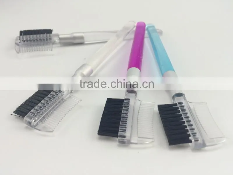 high quality 2015 personal care beauty private label Eyebrow Comb Brush with nylon hair