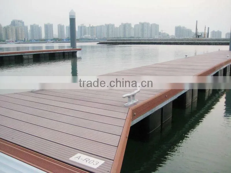 2014 Low Price Grooving Hollow Composite WPC Outdoor Landscape Bridge Decking