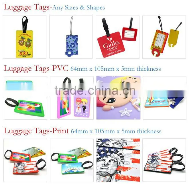 lovely cheap travel accessories suitcase custom pvc luggage identifier