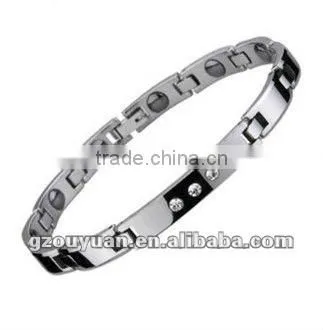 Square design high polished beautiful tungsten bracelet