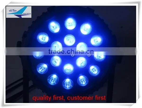 (6pcs)free shipping led dj disco outdoor par led 18x10w rgbw led par light
