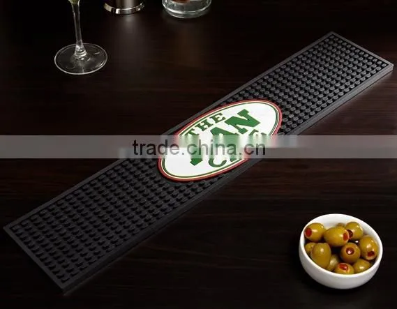 New design Custom Logo bar mat,soft pvc bar mat, rubber bar mat