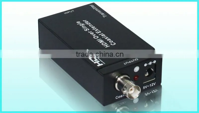 Professional HDMI extender over coaxial cable with IR control, 100meters