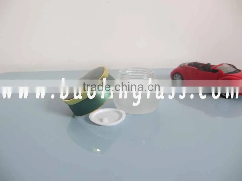 10g 10ml white glass cosmetic glass jar white bottle