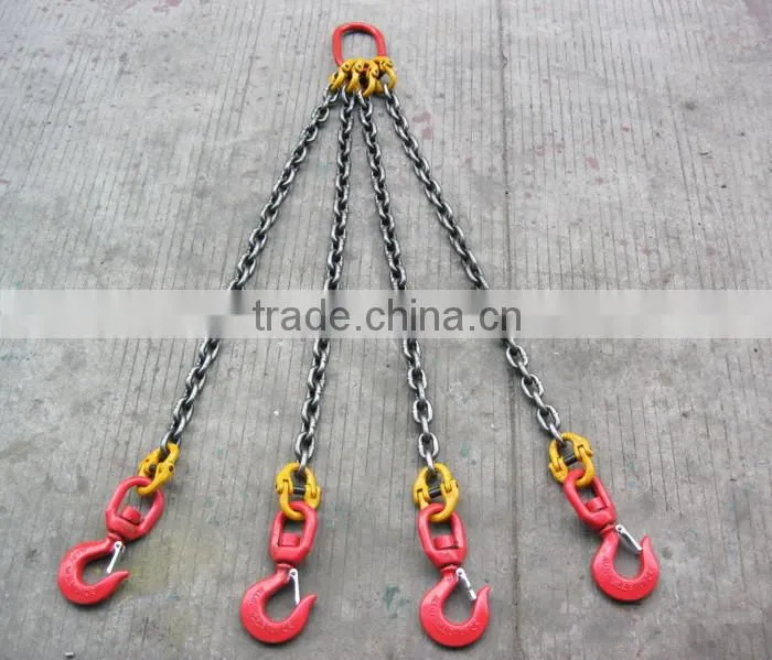 Rigging hardware connecting links, chains and hooks, crane lifting parts