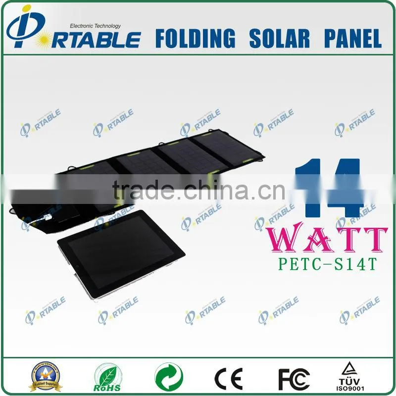 portable solar panel charger 5V ~ 18V