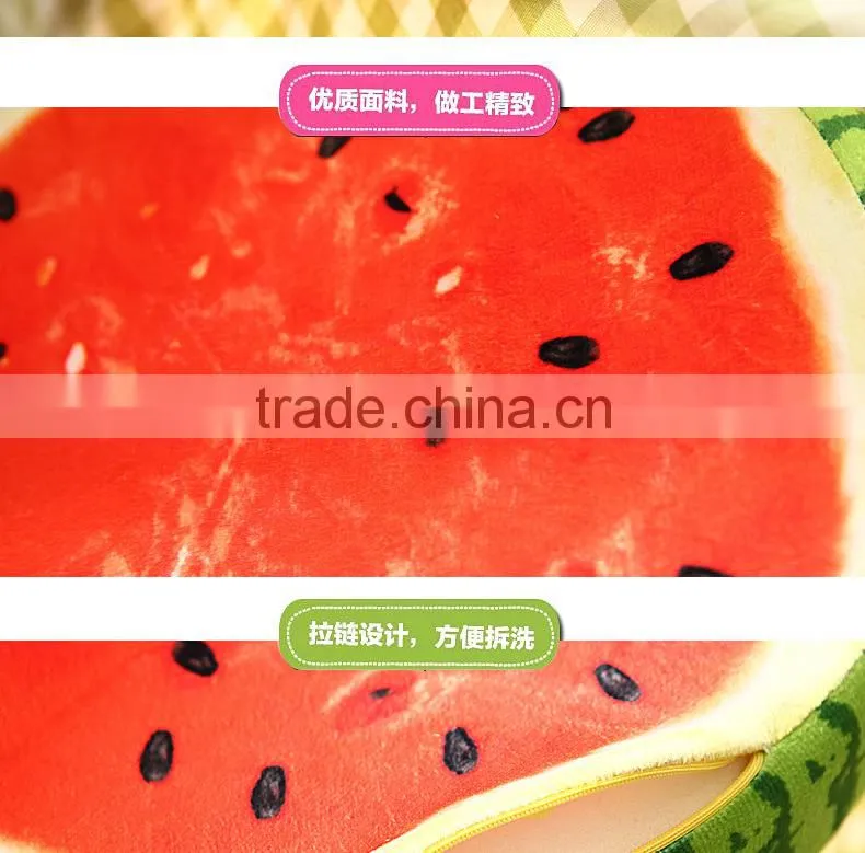 Creative 3D fruit cushion for leaning on decorative throw pillow ,plush toys